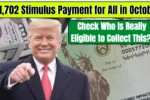 $1,702 Stimulus Payment for All in October