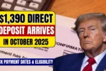 Direct Deposit Arrives in October 2025