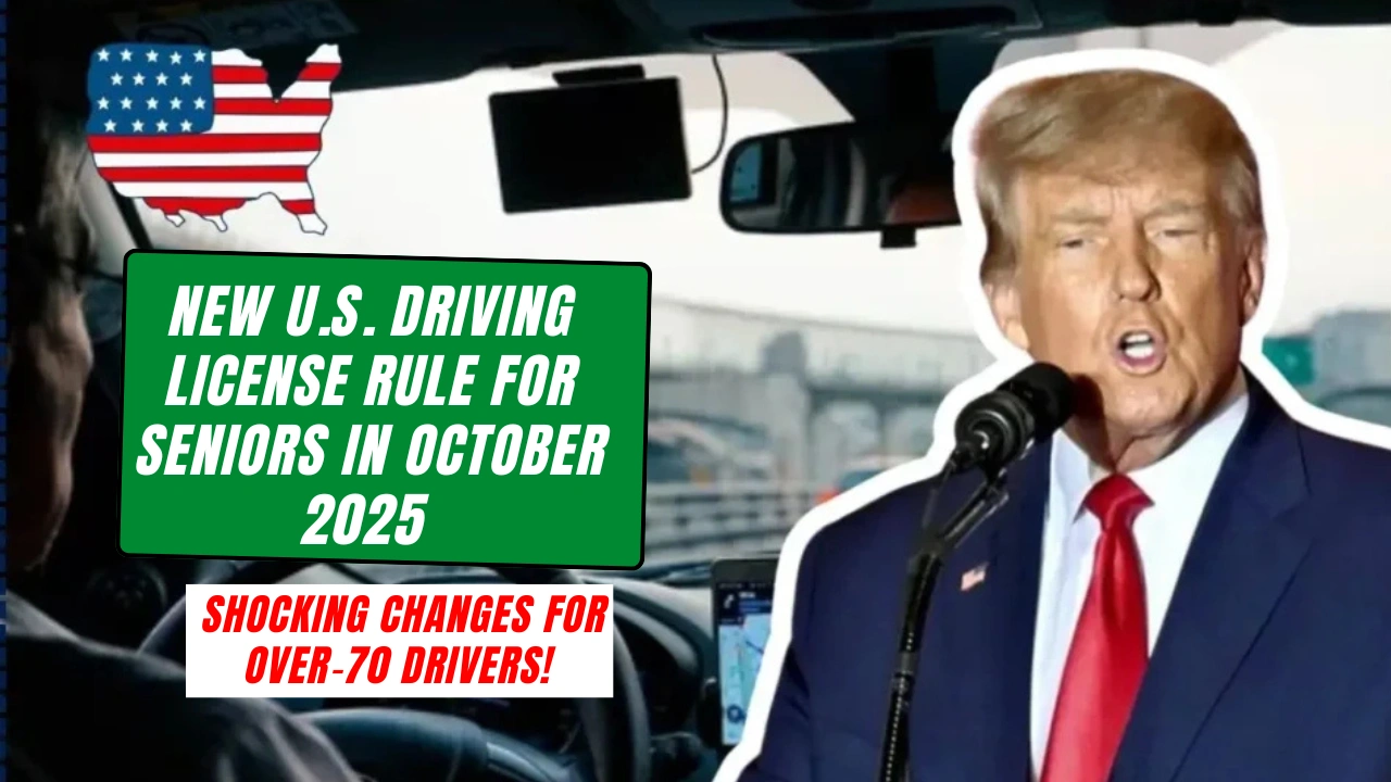 New U.S. Driving License Rule for Seniors in October 2025