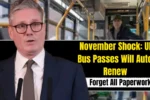 November Shock UK Bus Passes Will Auto-Renew