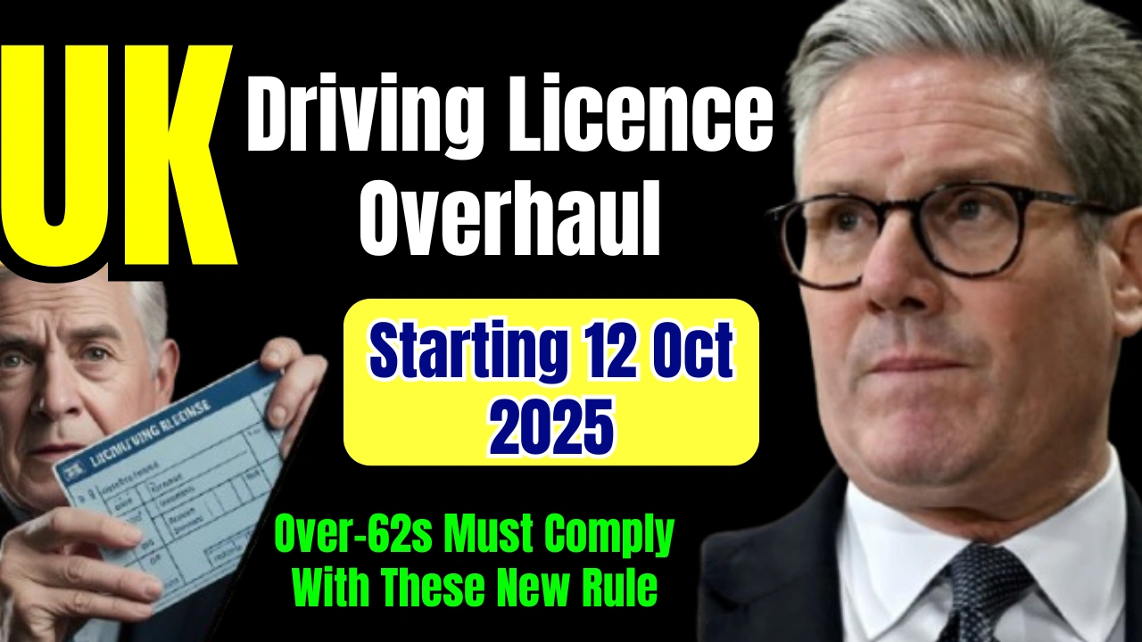 UK driving licence rules for over 62