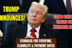 $2000 Dividend Checks November 2025