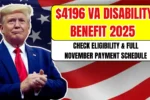 $4196 VA Disability Benefit 2025