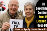 UK Government Confirms Free TV Licence for Over-60s